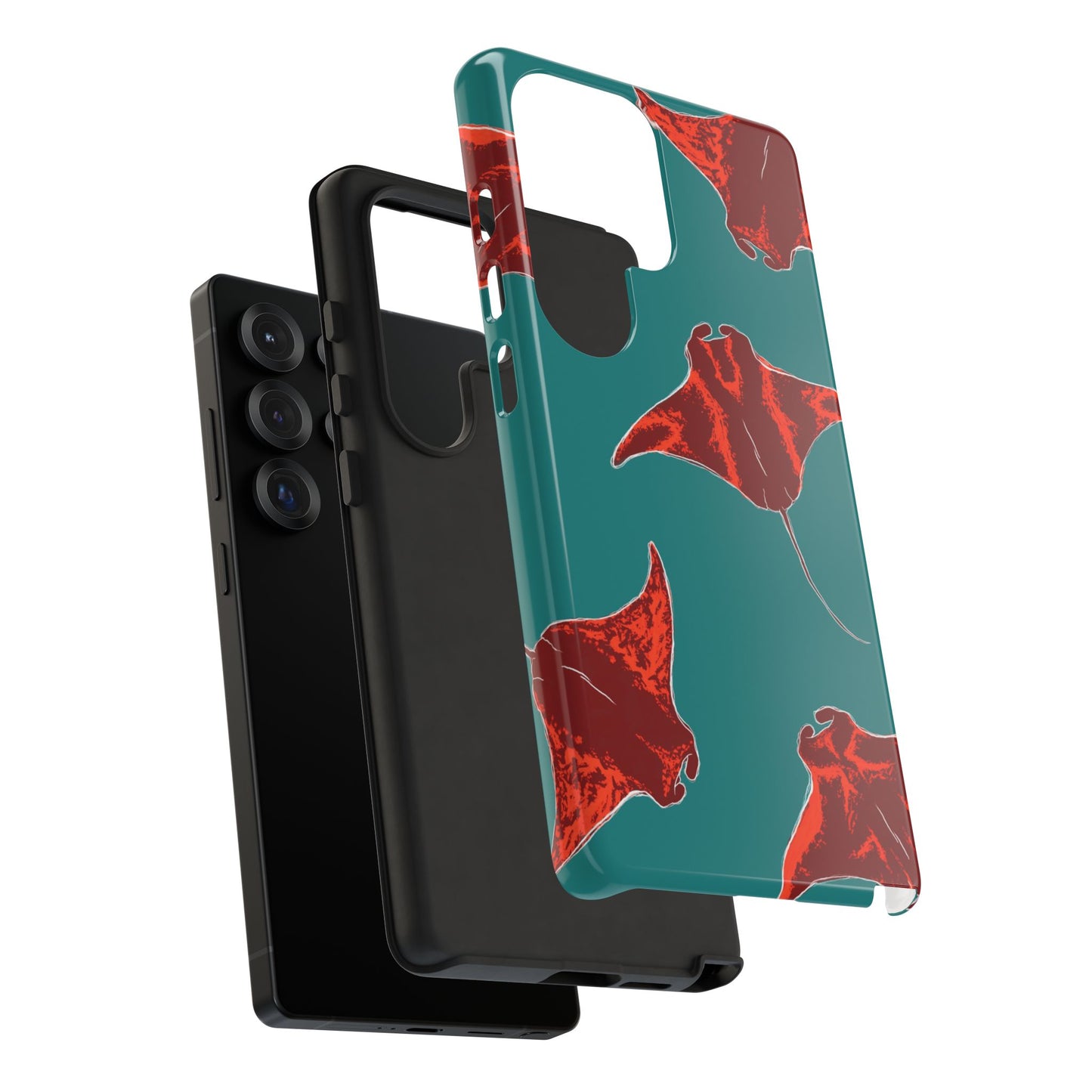 Manta Ray Phone Case, Tropical Phone Cover, Ocean Vibe Accessories, Summer Gift Idea, Marine Animal Merchandise