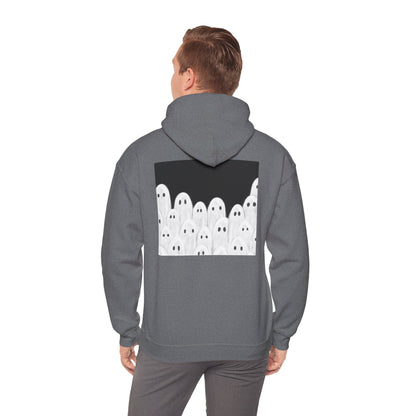 Painted Ghosts Pullover | Halloween Ghost Hoodie, Unisex Boo Sweatshirt, Spooky Gift for Fall, Cozy Halloween Apparel, Ghost Lover Hoodie, Perfect for Spooky Season