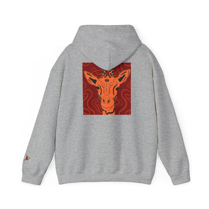 Artistic Giraffe Hoodie - Cozy Unisex Sweatshirt for Animal Lovers, Unique Gift for Birthdays, Holidays, & Casual Wear