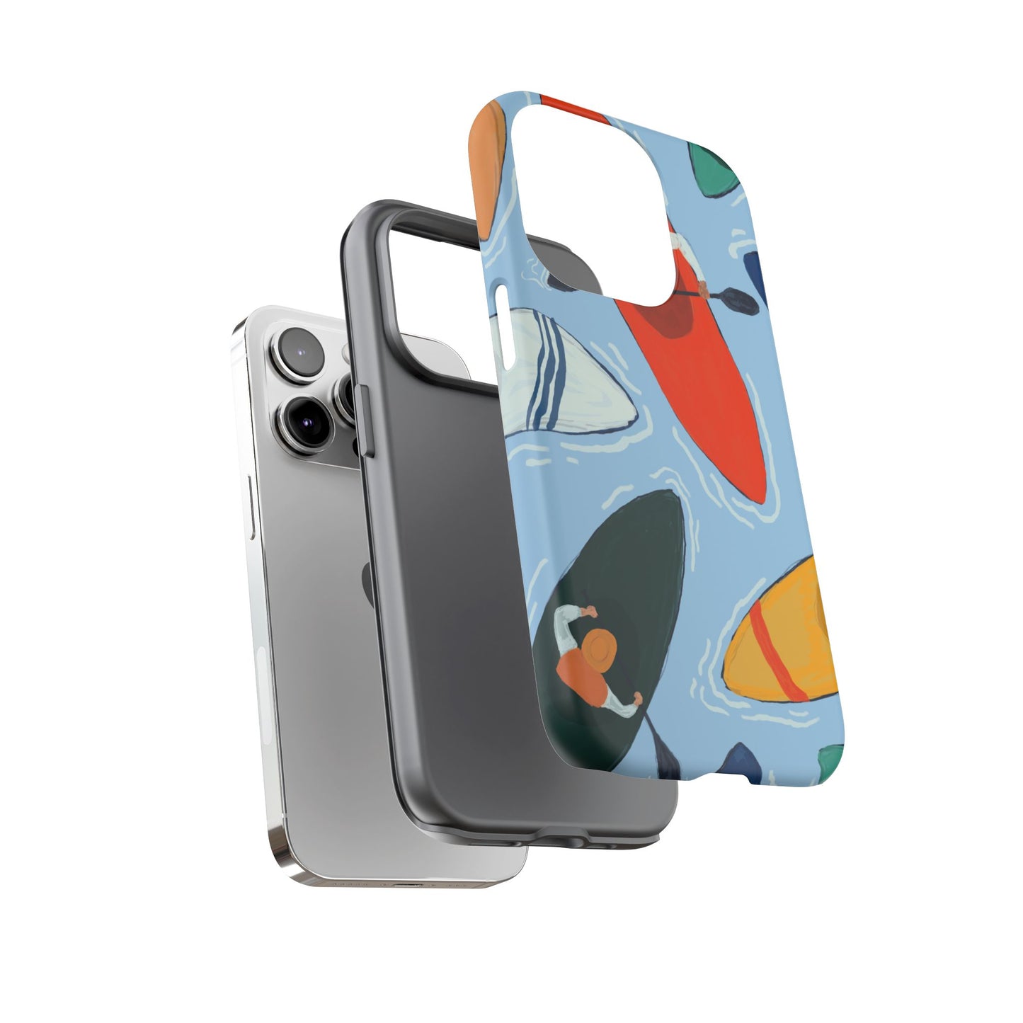 Kayak Phone Case - Tough Cases for Outdoor Enthusiasts, Birthday Gifts, Adventure Gear, Kayaking Accessories, Nature Lover Decor, Artsy Phone Cases