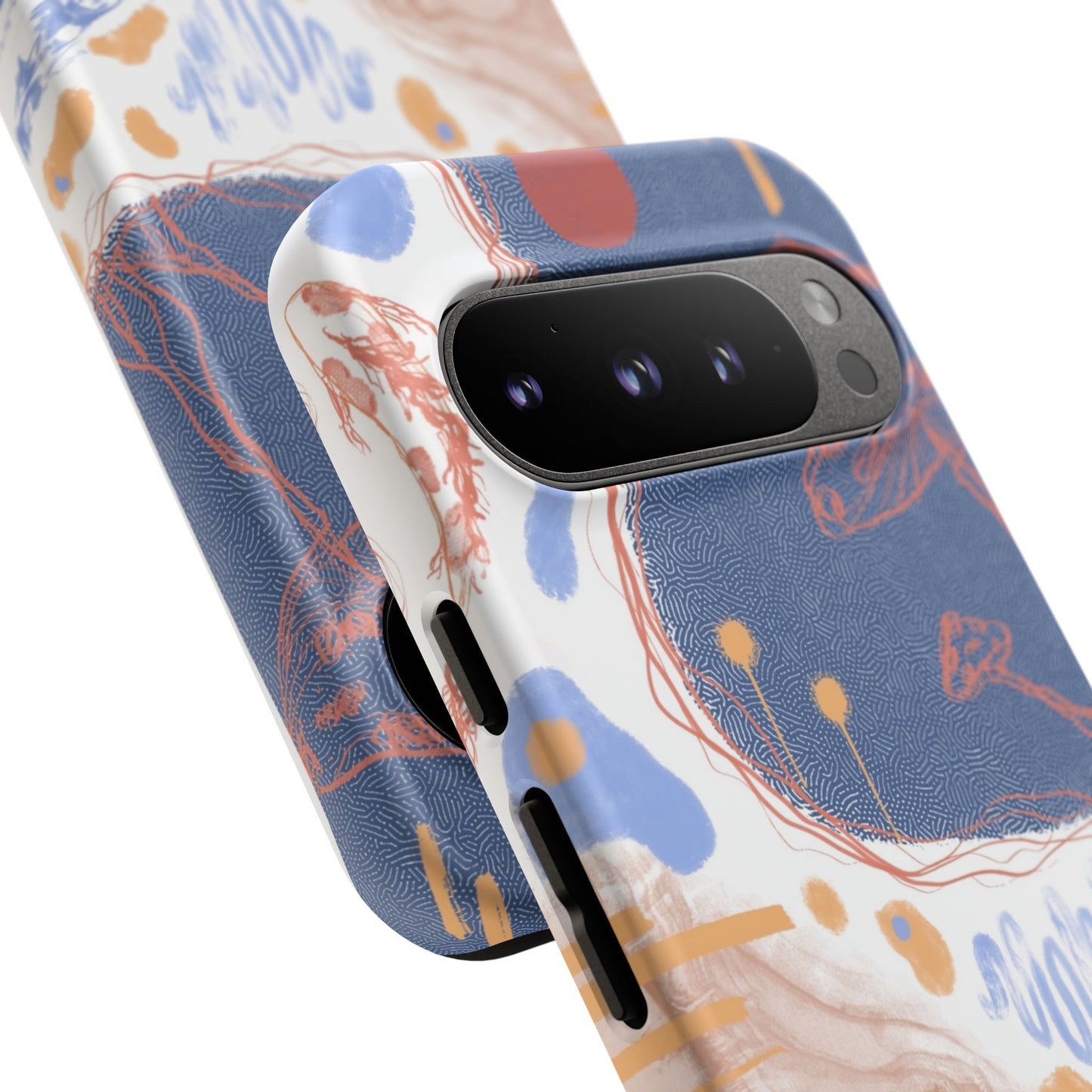 Artistic Phone Case with Abstract Design, Tough Phone Case, Unique Gift, Trendy Accessories, Modern Art Case, Stylish Tech Gear