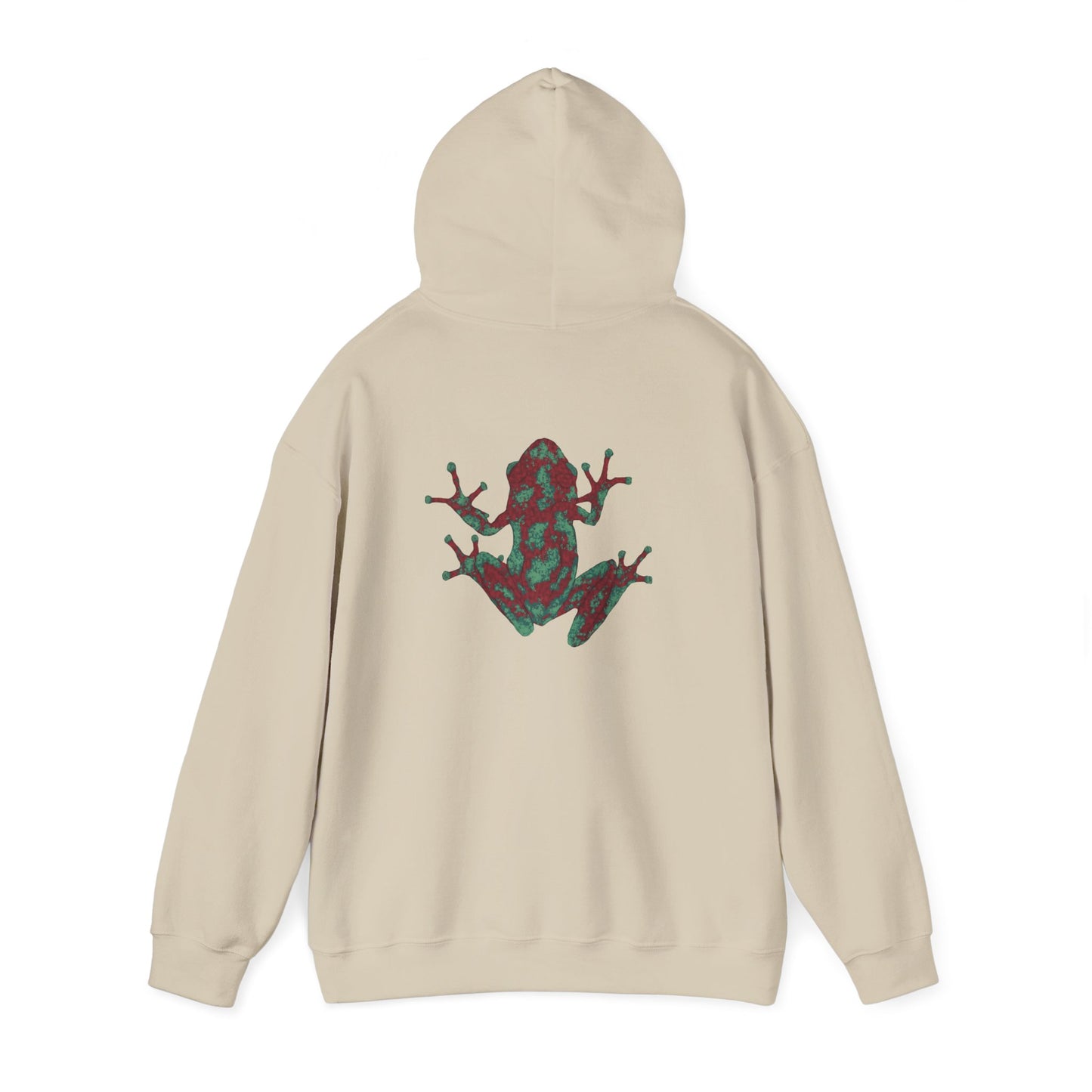 Zen Frog Unisex Hoodie, Cozy Sweatshirt, Relaxed Casual Wear, Unique Gift, Nature Lover Apparel