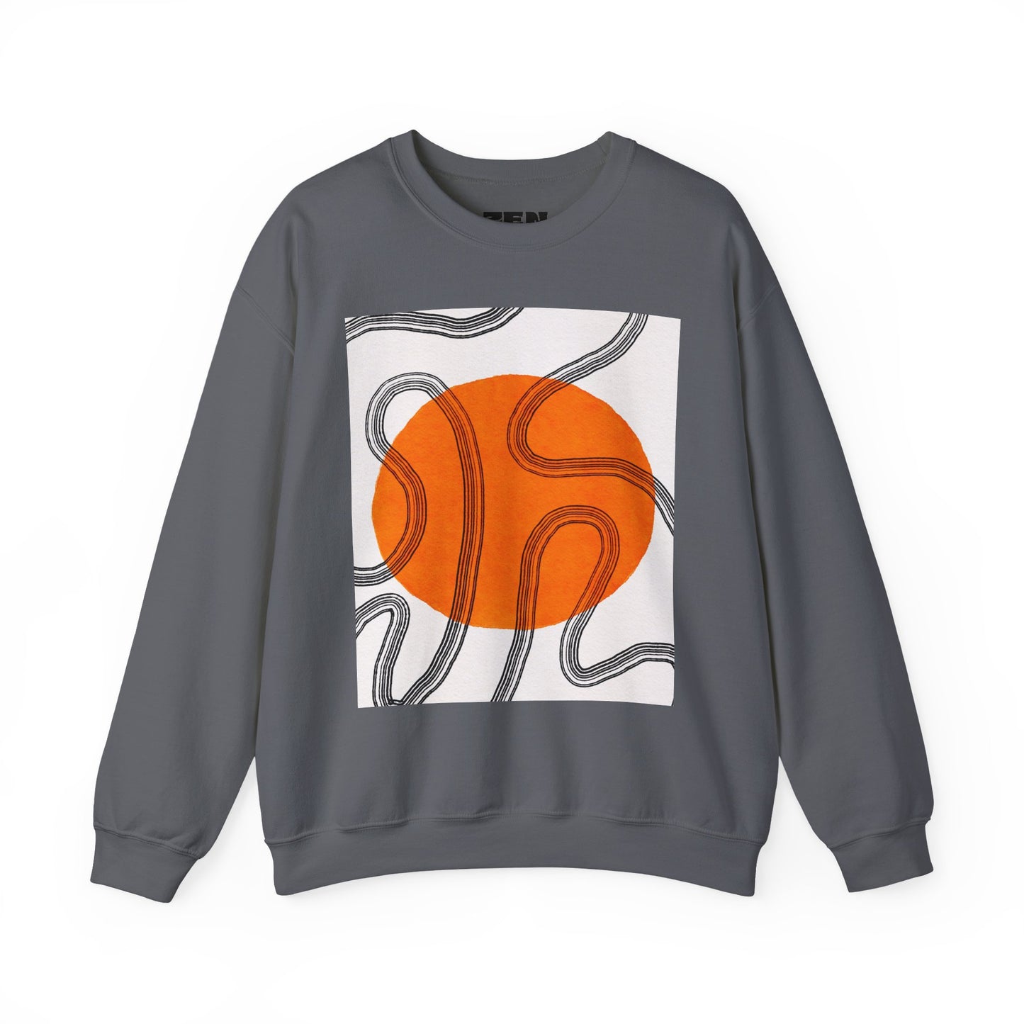 Retro Abstract Art Crewneck Sweatshirt, Cozy Graphic Pullover, Unisex Casualwear, Perfect Gift for Art Lovers, Fall Fashion Essential, Gift for Him, Gift for Her