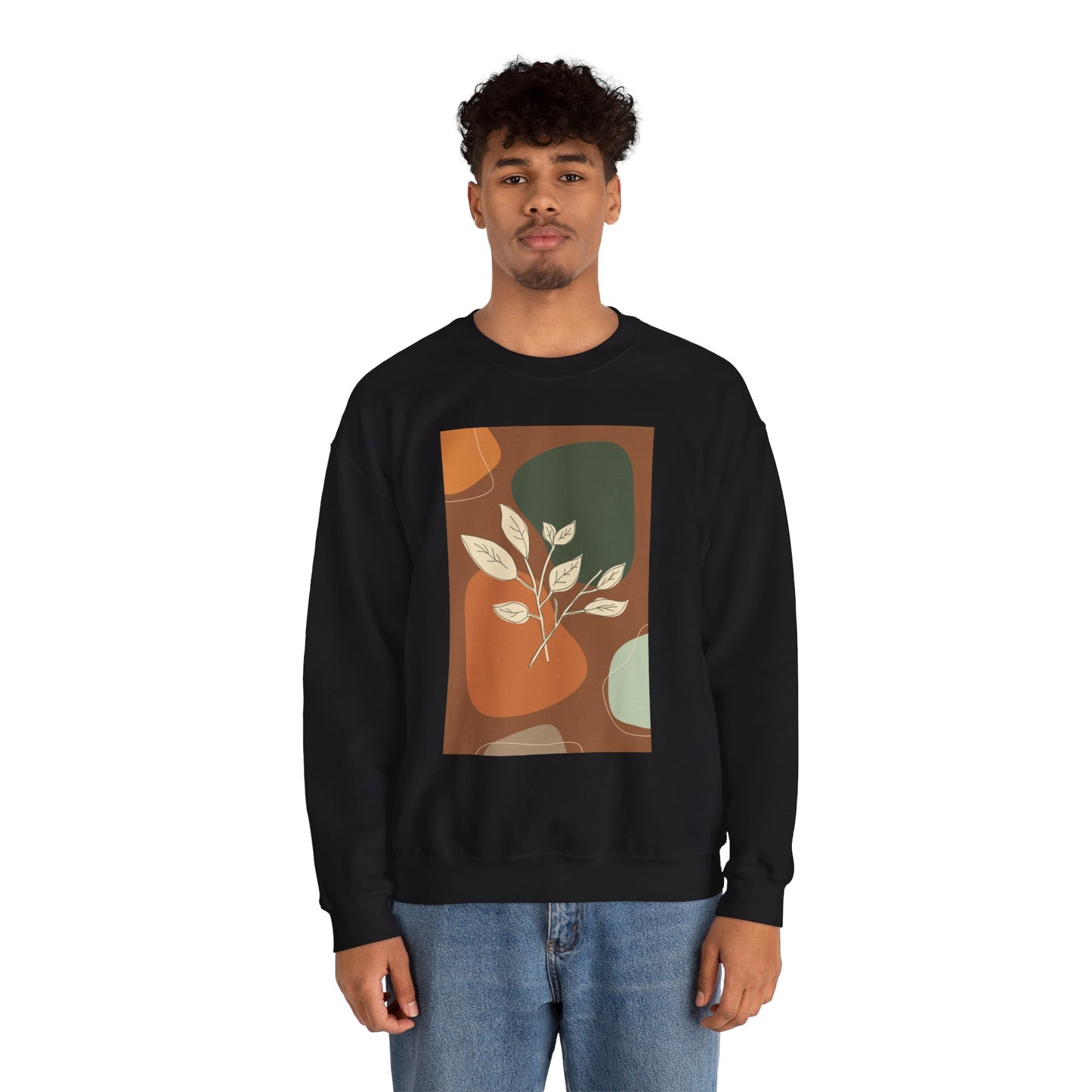 Botanical Print Crewneck Sweatshirt | Cozy Unisex Sweatshirt, Fall Fashion, Casual Wear, Gift for Her, Botanical Art