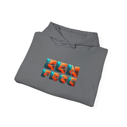 Zen Frog & Moon Unisex Hoodie, Cozy Sweatshirt for Relaxation, Gifts for Nature Lovers, Festival Wear, Everyday Comfort