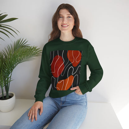 Abstract Modern Crewneck Sweatshirt, Cozy Casual Wear, Gift for Art Lovers, Stylish Layering, Perfect for Fall/Winter, Unique Graphic [...]