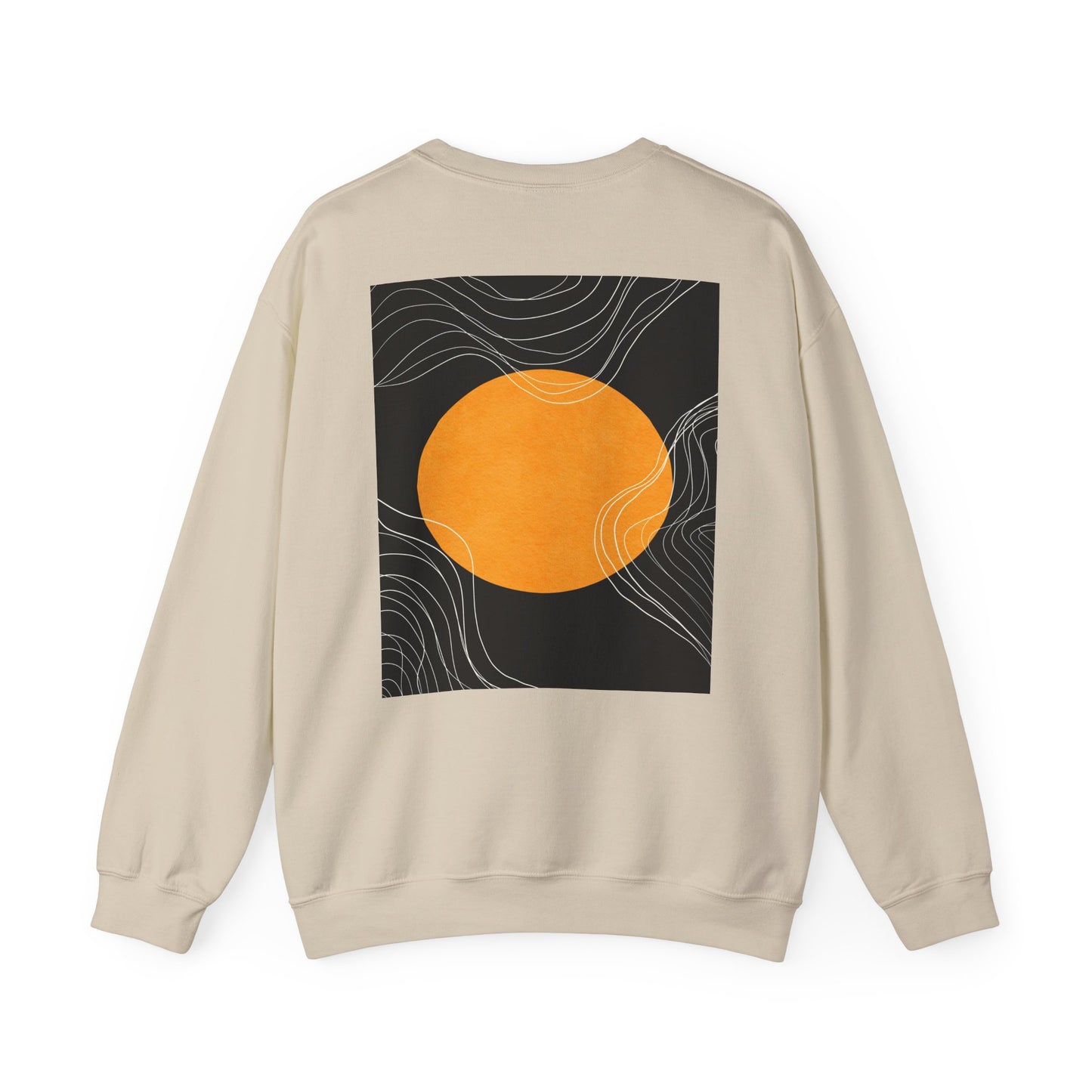 Sunset Wave Unisex Heavy Blend™ Crewneck Sweatshirt | Cozy, Relaxed, Casual Wear, Gift for Her, Gift for Him, Yoga, Meditation