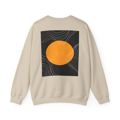 Sunset Wave Unisex Heavy Blend™ Crewneck Sweatshirt | Cozy, Relaxed, Casual Wear, Gift for Her, Gift for Him, Yoga, Meditation