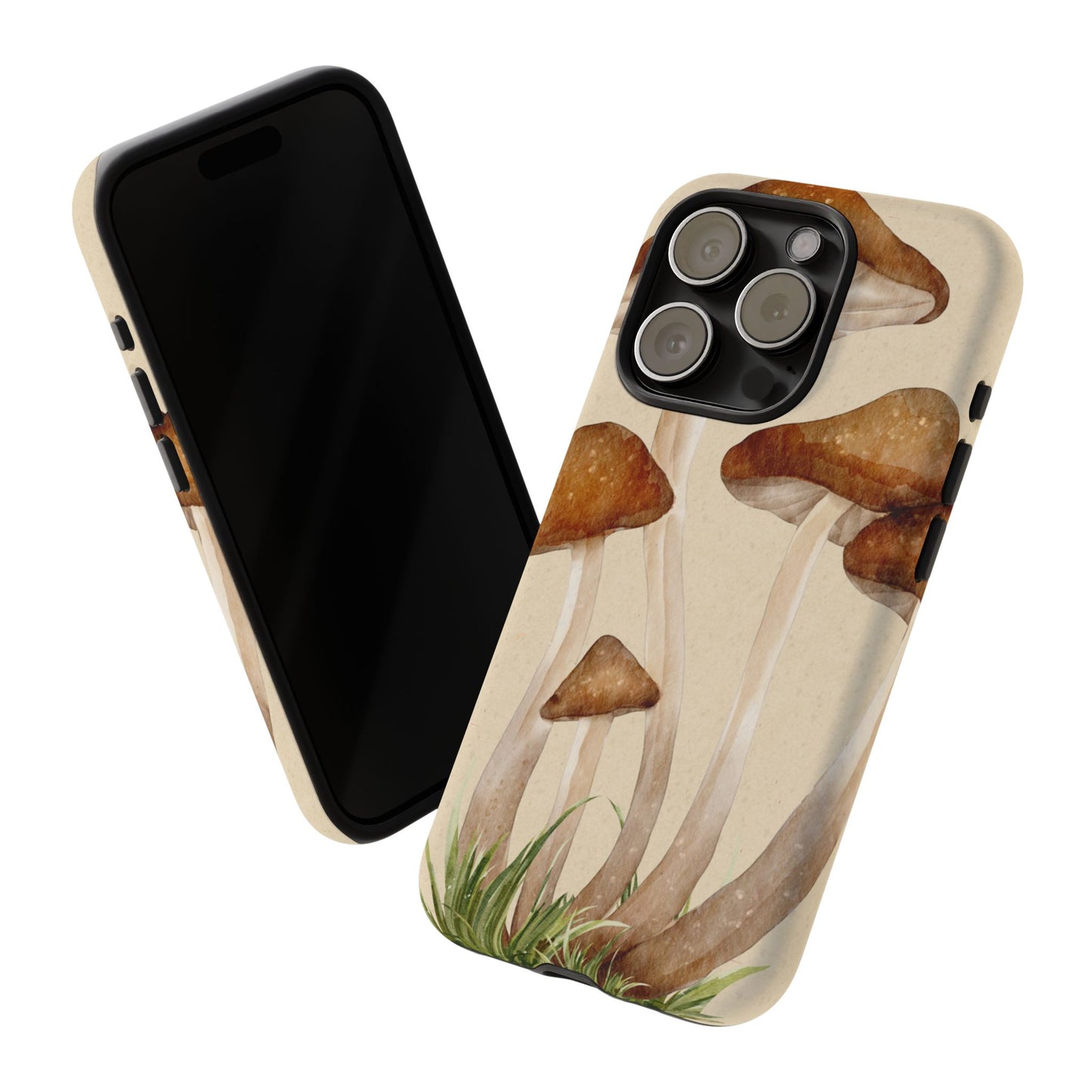 Mushroom Phone Case - Nature Lover, Eco-Friendly Gift, Cute Cell Phone Cover, Aesthetic Tech Accessory, Unique Fall Decor, Artsy Phone Cases, Cute, Gift for Her, Nature-inspired Designs, Durable Cases