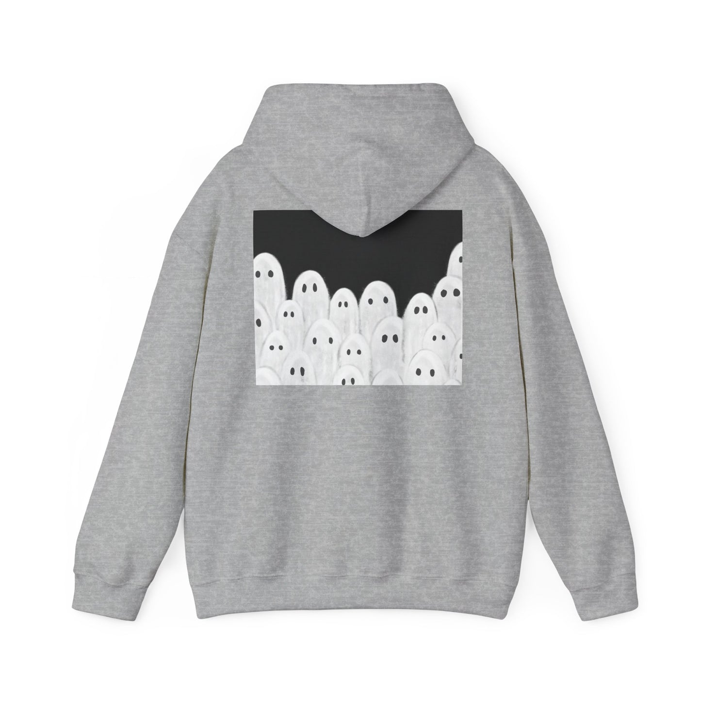 Painted Ghosts Pullover | Halloween Ghost Hoodie, Unisex Boo Sweatshirt, Spooky Gift for Fall, Cozy Halloween Apparel, Ghost Lover Hoodie, Perfect for Spooky Season
