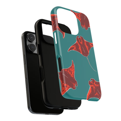 Manta Ray Phone Case, Tropical Phone Cover, Ocean Vibe Accessories, Summer Gift Idea, Marine Animal Merchandise