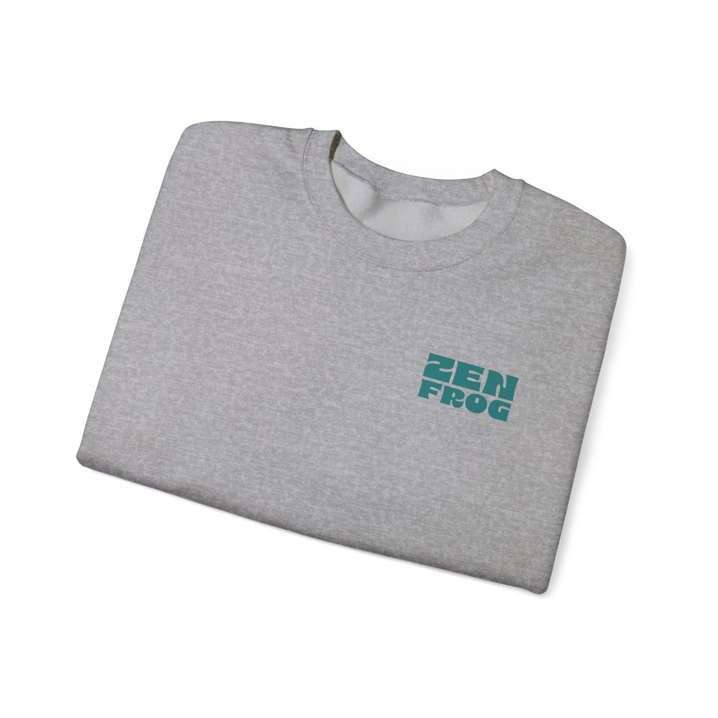 Zen Frog Crewneck Sweatshirt - Relaxed Vibe, Unisex Sweatshirt, Perfect for Cozy Days, Gift for Meditation Lovers, Casual Fashion