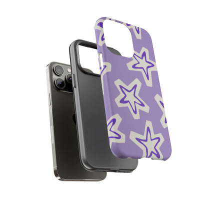 Starry Pattern Phone Case, Cute Star Design, Tough Phone Cover, Gifts for Her, Stylish Phone Accessory