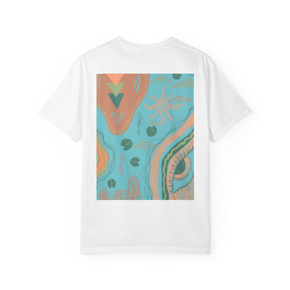 Vibrant Unisex Graphic T-shirt, Bohemian Tee, Casual Wear, Gift for Friends, Festival Apparel, Summer Style, Unique Design