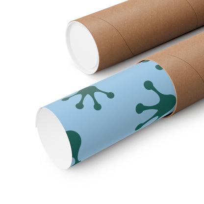Frog Pattern Matte Vertical Posters, Wall Art, Kids Room Decor, Nursery Decor, Eco-Friendly Art, Unique Gift Idea