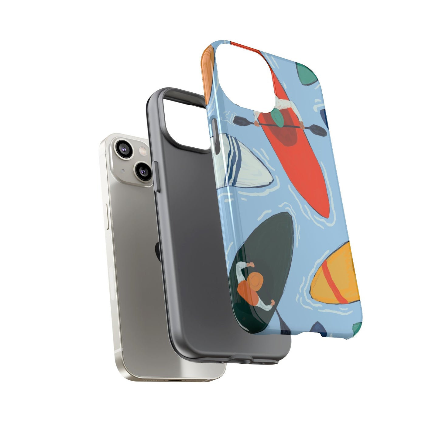 Kayak Phone Case - Tough Cases for Outdoor Enthusiasts, Birthday Gifts, Adventure Gear, Kayaking Accessories, Nature Lover Decor, Artsy Phone Cases
