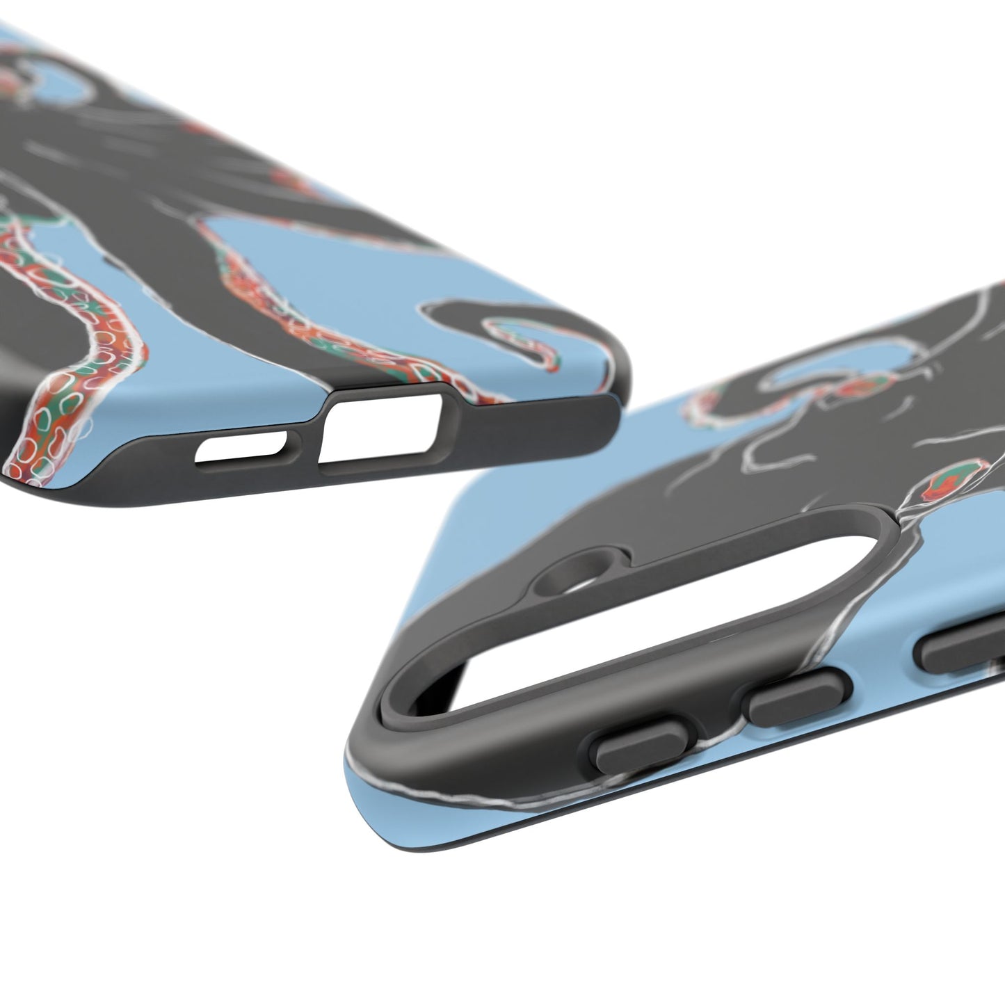 Octopus Tough Phone Case, Sea Creature Design, Ocean Lover Gift, Unique Phone Cover, Underwater Artwork