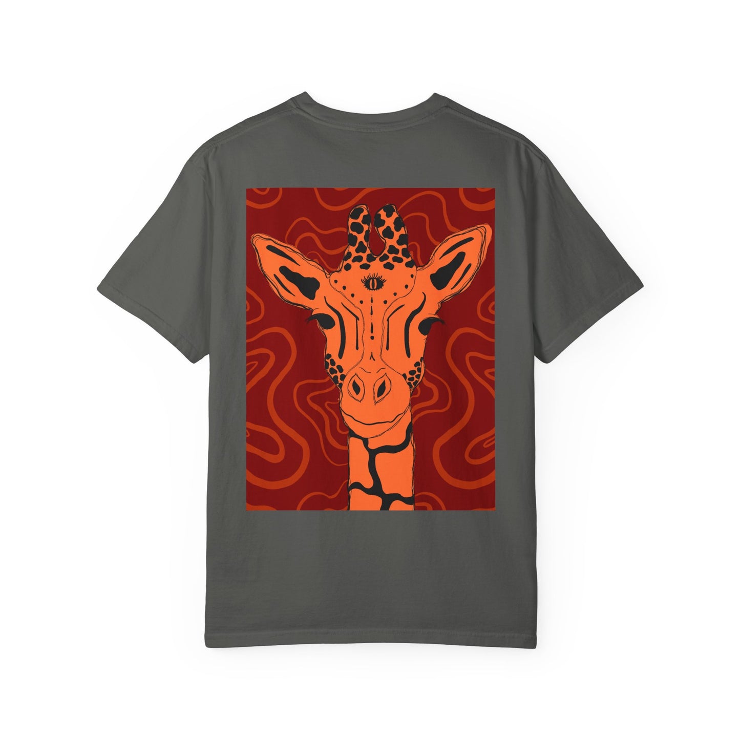 Vibrant Giraffe Graphic Tee, Unisex T-shirt, Gift for Animal Lovers, Casual Wear, Nature-Themed Apparel, Unique Graphic Shirt