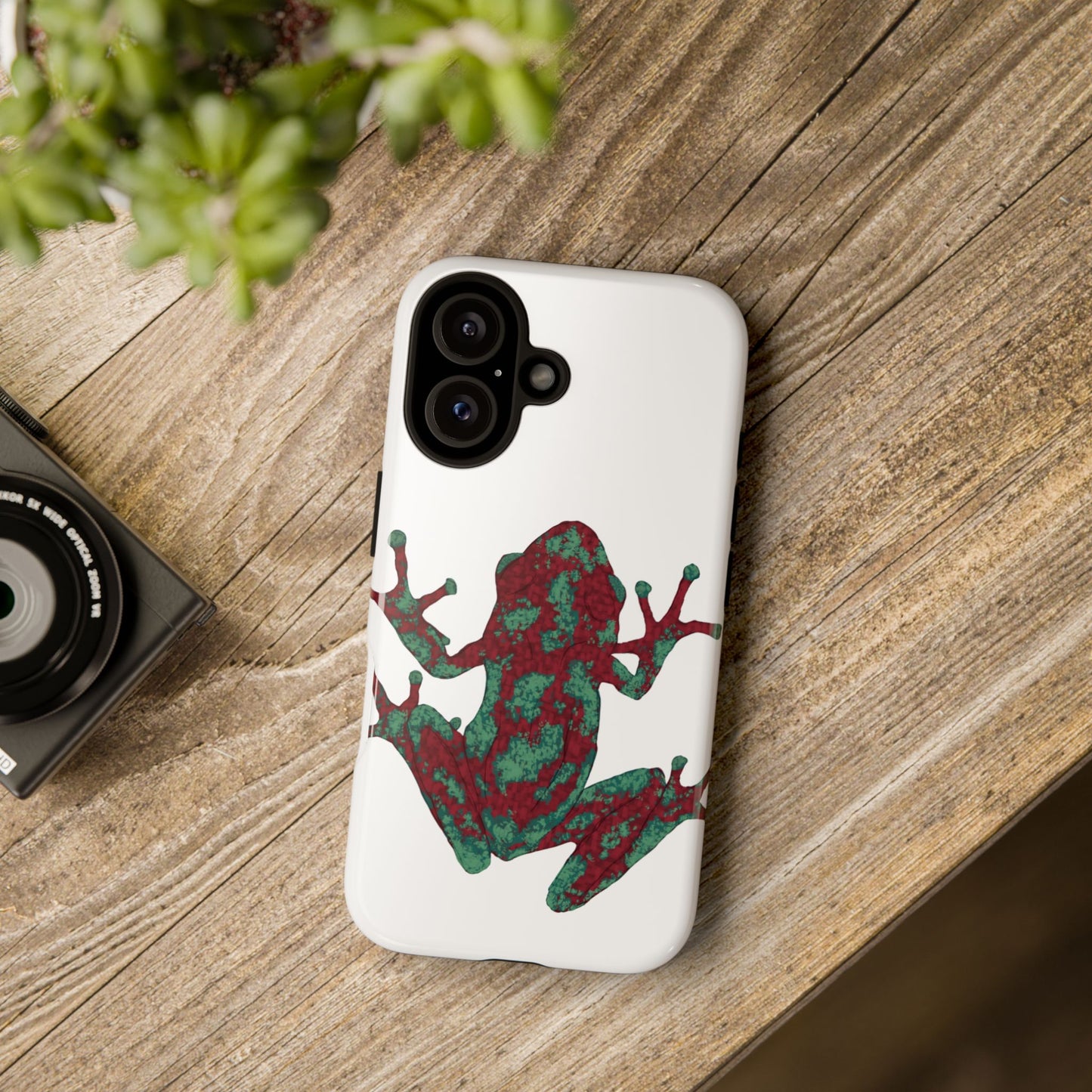 Frog Phone Case, Tough Cases, Eco-Friendly Phone Accessories, Unique Gifts for Nature Lovers, Cute Frog Design