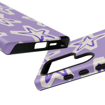 Starry Pattern Phone Case, Cute Star Design, Tough Phone Cover, Gifts for Her, Stylish Phone Accessory