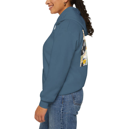 Lotus Flower Unisex Hoodie: Cozy Sweatshirt, Gift for Yoga Lovers, Meditation Apparel, Casual Streetwear, Nature-Inspired Wear, Artsy Collage, Cool Crewnecks