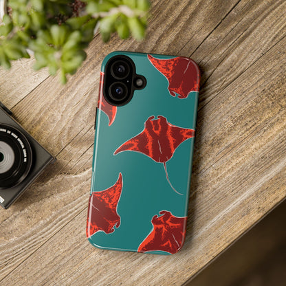 Manta Ray Phone Case, Tropical Phone Cover, Ocean Vibe Accessories, Summer Gift Idea, Marine Animal Merchandise