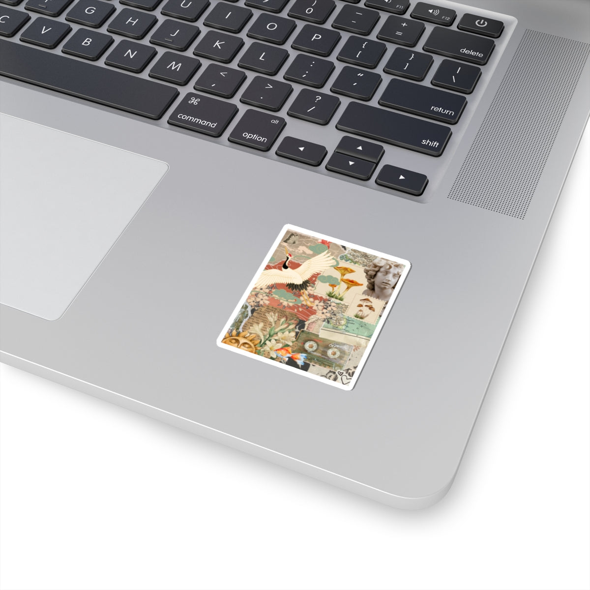 Vintage Aesthetic Kiss-Cut Stickers, Boho Laptop Decals, Nature-Inspired Art Stickers, Retro Collage Stickers, Stickers for Journals, Computers, Tumblers, Cool Stickers