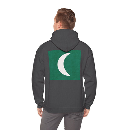 Zen Frog Hooded Sweatshirt - Cozy Unisex Hoodie, Casual Wear, Spring Fashion, Unique Gifts, Streetwear Style, Simple Moon Design, Gift for Him, Gift for Her