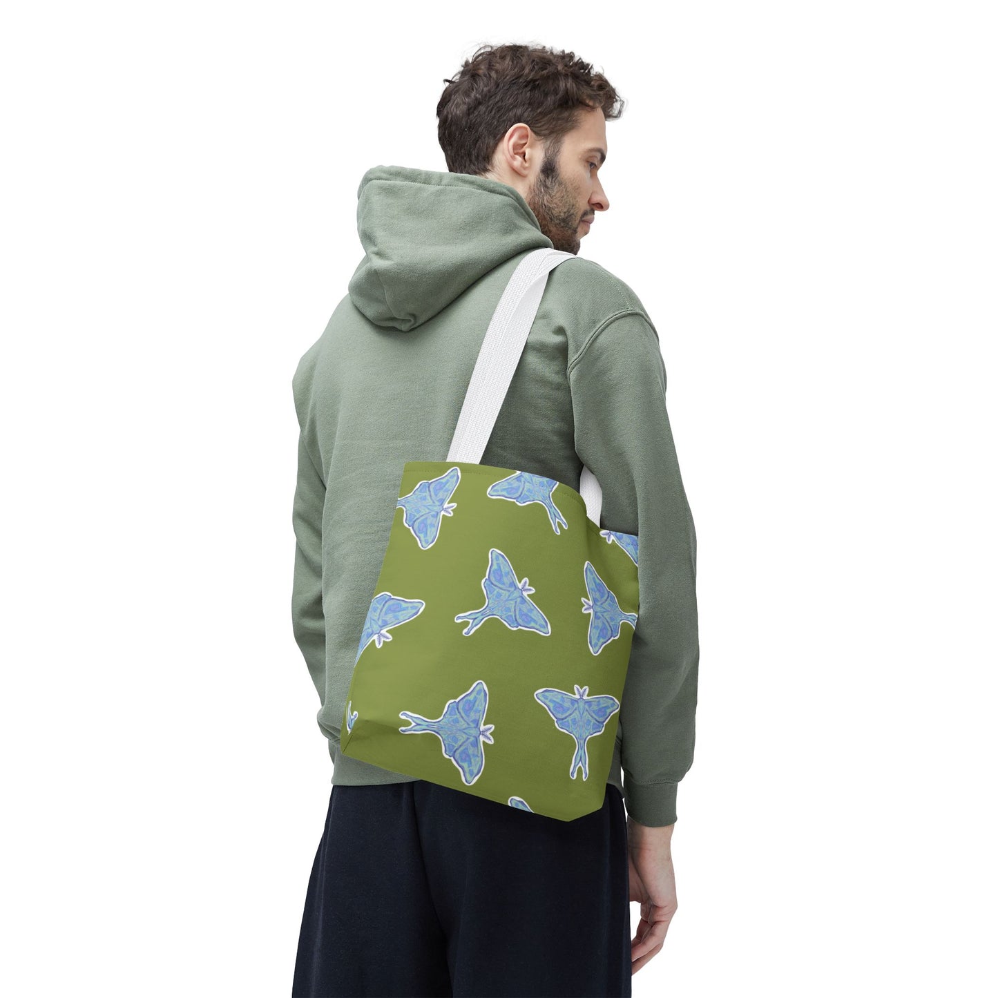 Butterfly Print Tote Bag, Eco-Friendly Shopping Bag, Gift for Nature Lovers, Sustainable Beach Tote, Spring Fashion Accessory
