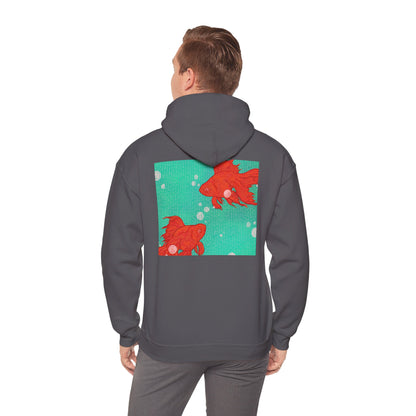 Colorful Goldfish Hoodie, Unisex Sweatshirt, Cozy Everyday Wear, Perfect for Gifts, Fun Fashion for Animal Lovers, Vibrant Pullover