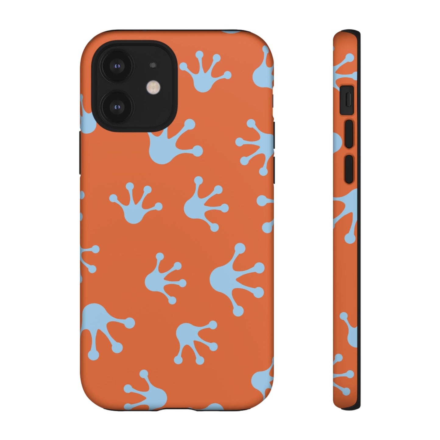 Frog Print Phone Case - Tough Cases, Orange Frog Design, Unique Gift, Fun Accessories, Vibrant Phone Cases, Cool Cases