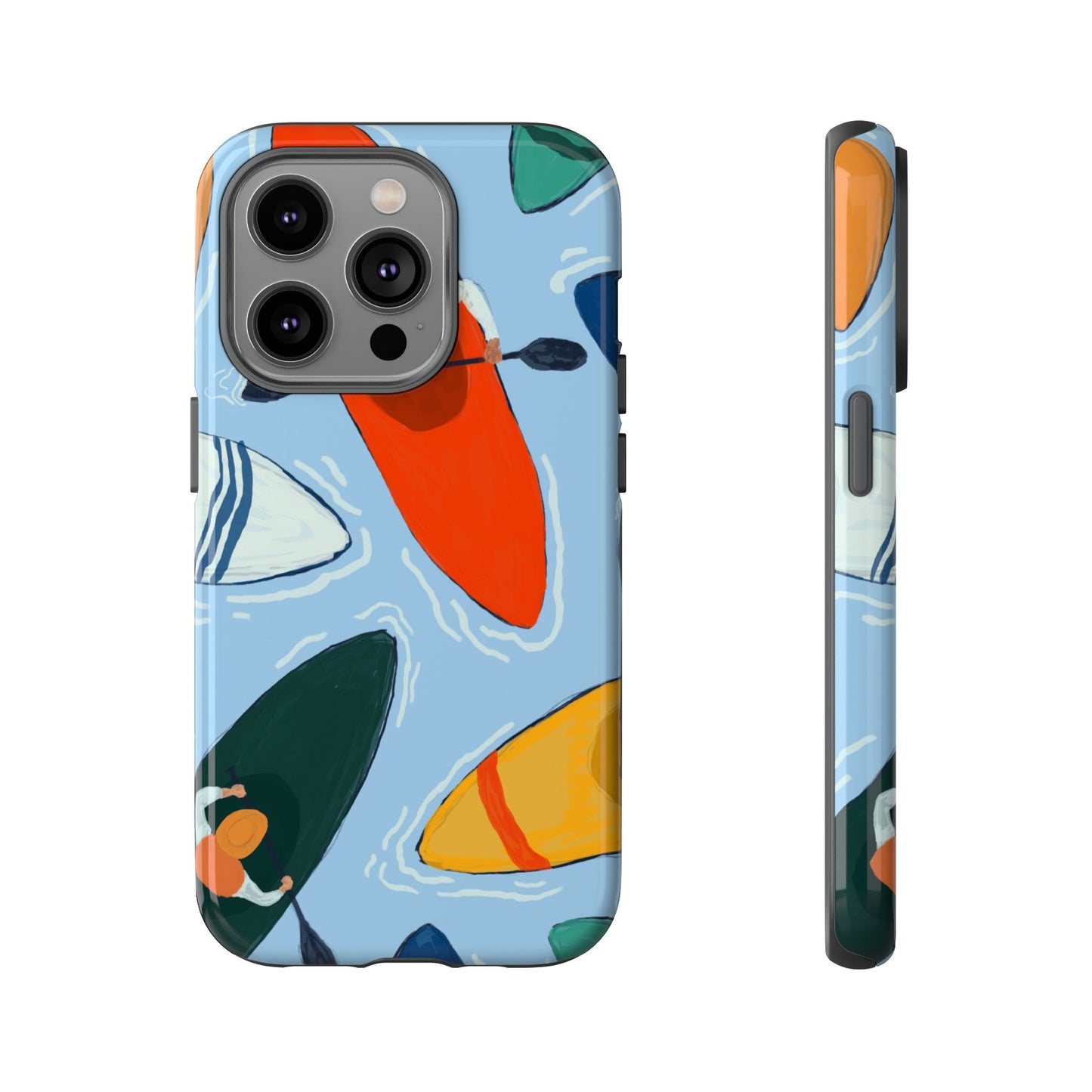Kayak Phone Case - Tough Cases for Outdoor Enthusiasts, Birthday Gifts, Adventure Gear, Kayaking Accessories, Nature Lover Decor, Artsy Phone Cases