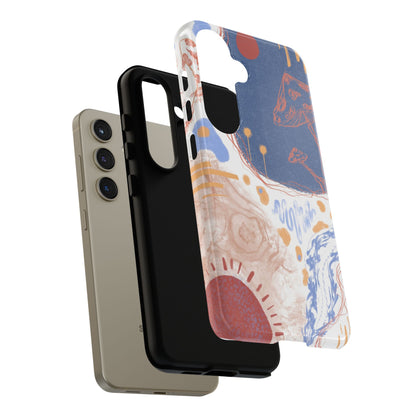 Artistic Phone Case with Abstract Design, Tough Phone Case, Unique Gift, Trendy Accessories, Modern Art Case, Stylish Tech Gear