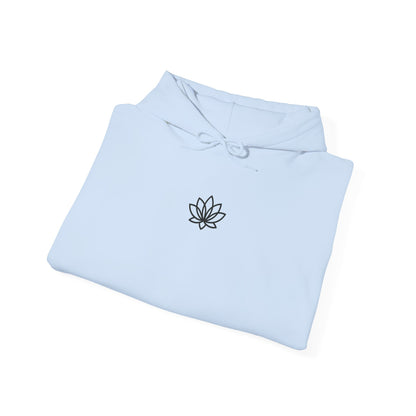 Lotus Design Hooded Sweatshirt, Unisex Hoodie, Cozy Fashion, Yoga Gift, Spiritual Apparel, Meditation Wear, Gift for Him, Gift for Her, Fall Crewneck, Autumn Vibes