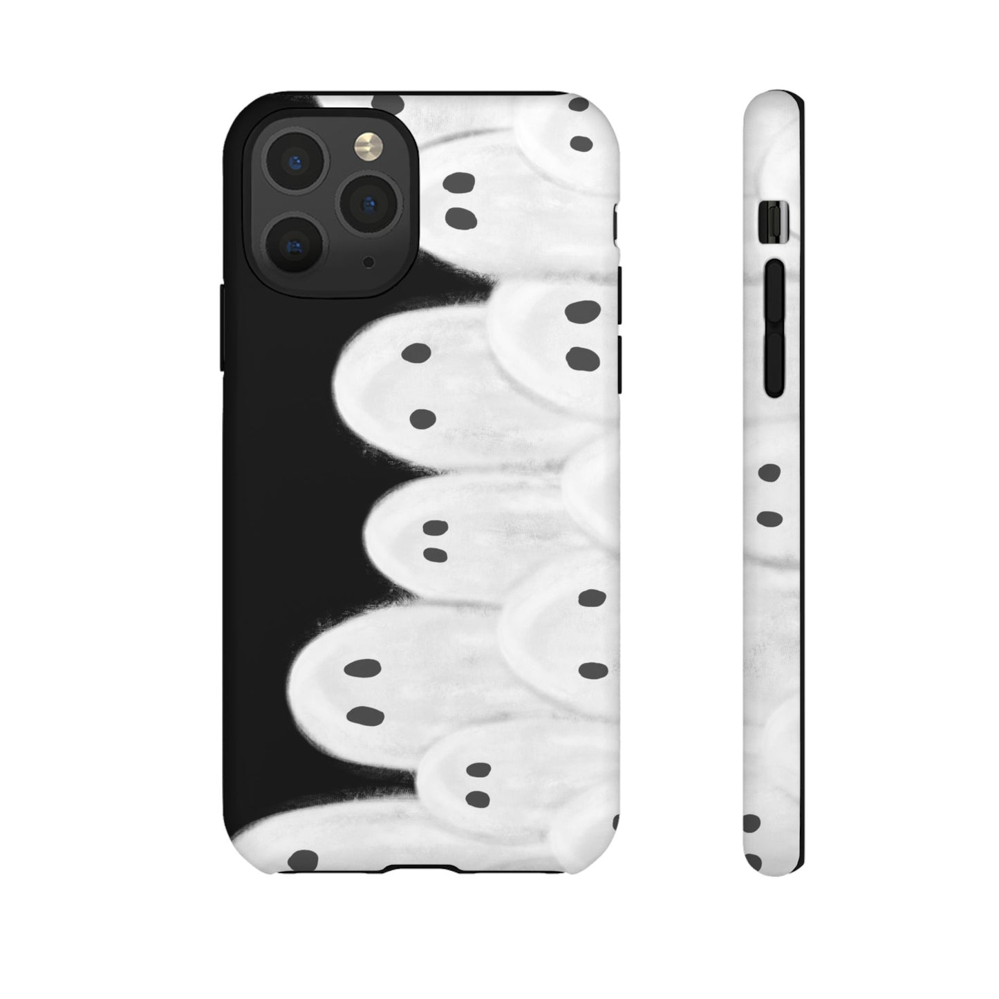 Painted Ghosts Phone Case | Ghostly Tough Phone Case for Spooky Style, Halloween Gift, Phone Cover, Ghost Theme, Unique Accessory, Spooky Season, Viral Painted Ghosts Inspired Design
