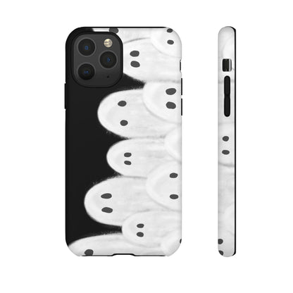 Painted Ghosts Phone Case | Ghostly Tough Phone Case for Spooky Style, Halloween Gift, Phone Cover, Ghost Theme, Unique Accessory, Spooky Season, Viral Painted Ghosts Inspired Design