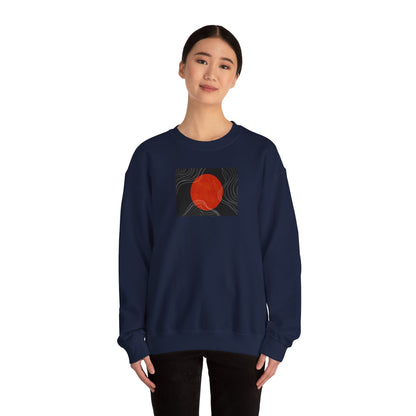 Minimalist Sunset Crewneck Sweatshirt, Cozy Unisex Sweater for Everyday Wear, Gift for Fall, Layering Essential