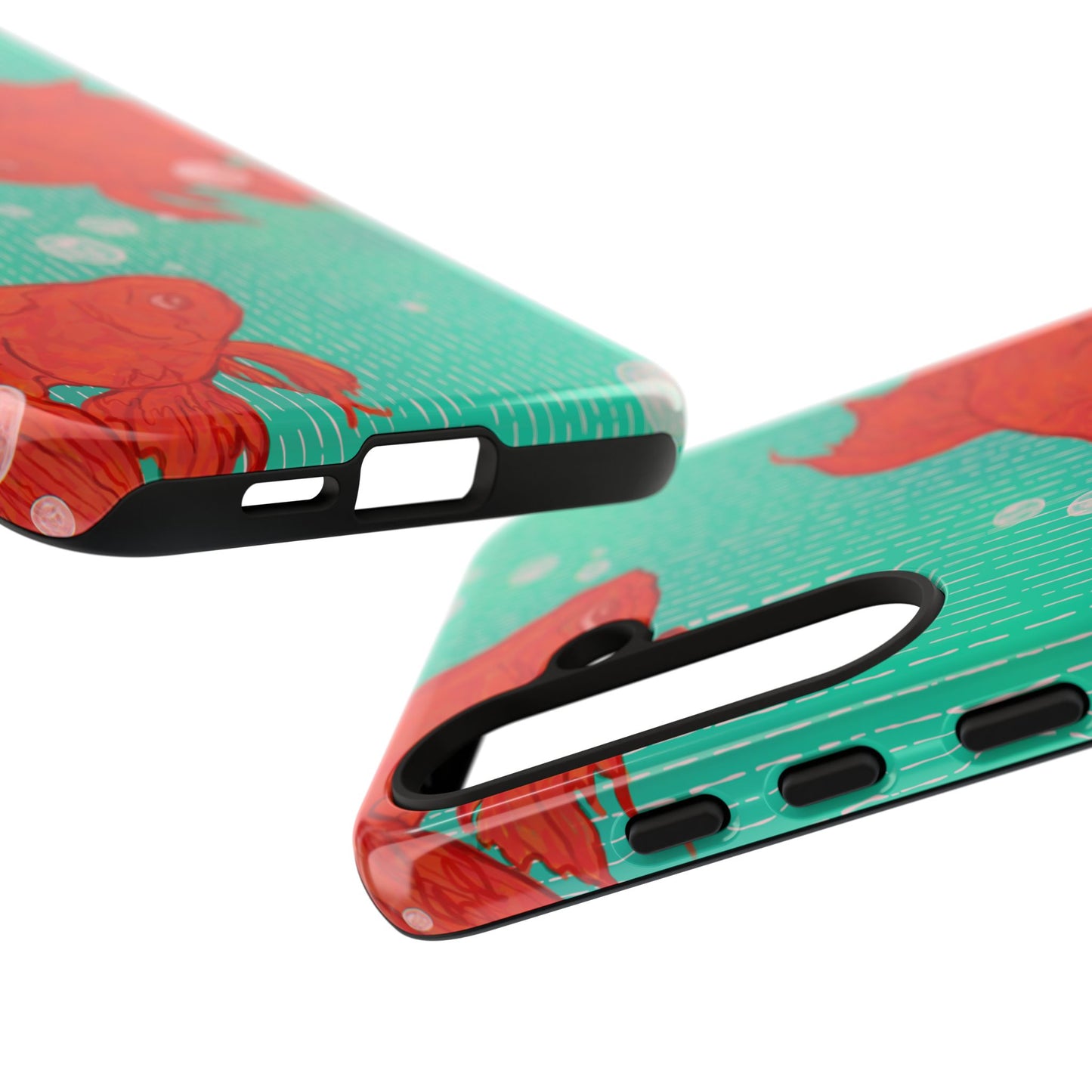 Vibrant Goldfish Phone Case, Colorful iPhone Cover, Ocean Vibe Accessory, Unique Gift for Fish Lovers, Cute Phone Cases