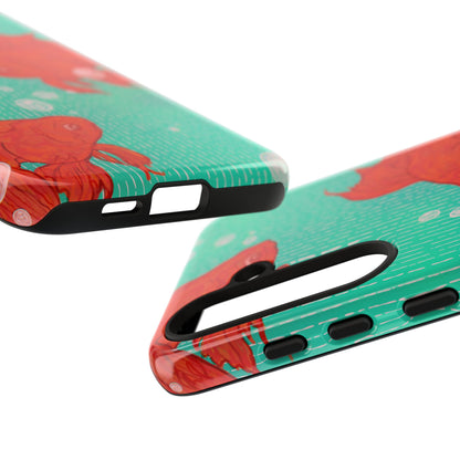 Vibrant Goldfish Phone Case, Colorful iPhone Cover, Ocean Vibe Accessory, Unique Gift for Fish Lovers, Cute Phone Cases