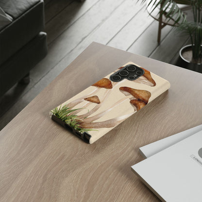 Mushroom Phone Case - Nature Lover, Eco-Friendly Gift, Cute Cell Phone Cover, Aesthetic Tech Accessory, Unique Fall Decor, Artsy Phone Cases, Cute, Gift for Her, Nature-inspired Designs, Durable Cases