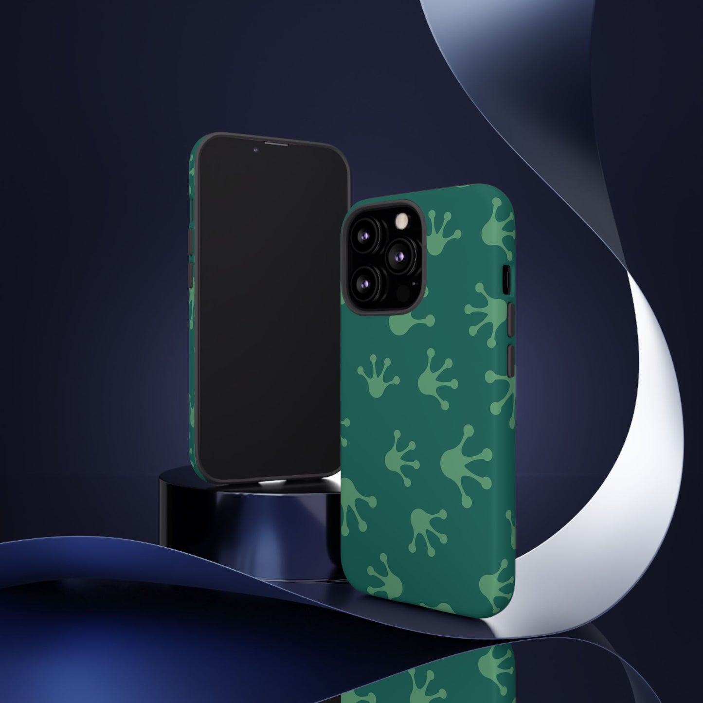 Frog Print Phone Case, Nature Lover Gift, Eco-Friendly Cover, Fun Green Design, Unique Frog Accessories