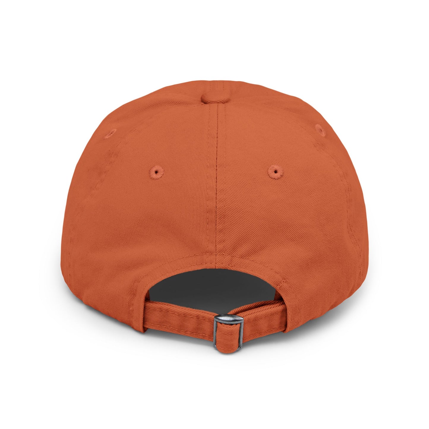 Distressed Cap — “Only a Step” Retro Mountain Sunset Hat