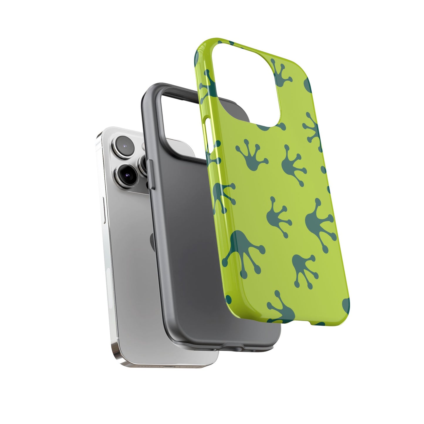 Frog Pattern Phone Case, Fun and Colorful Phone Cover, Durable Phone Protection, Gifts for Nature Lovers, Unique Accessory