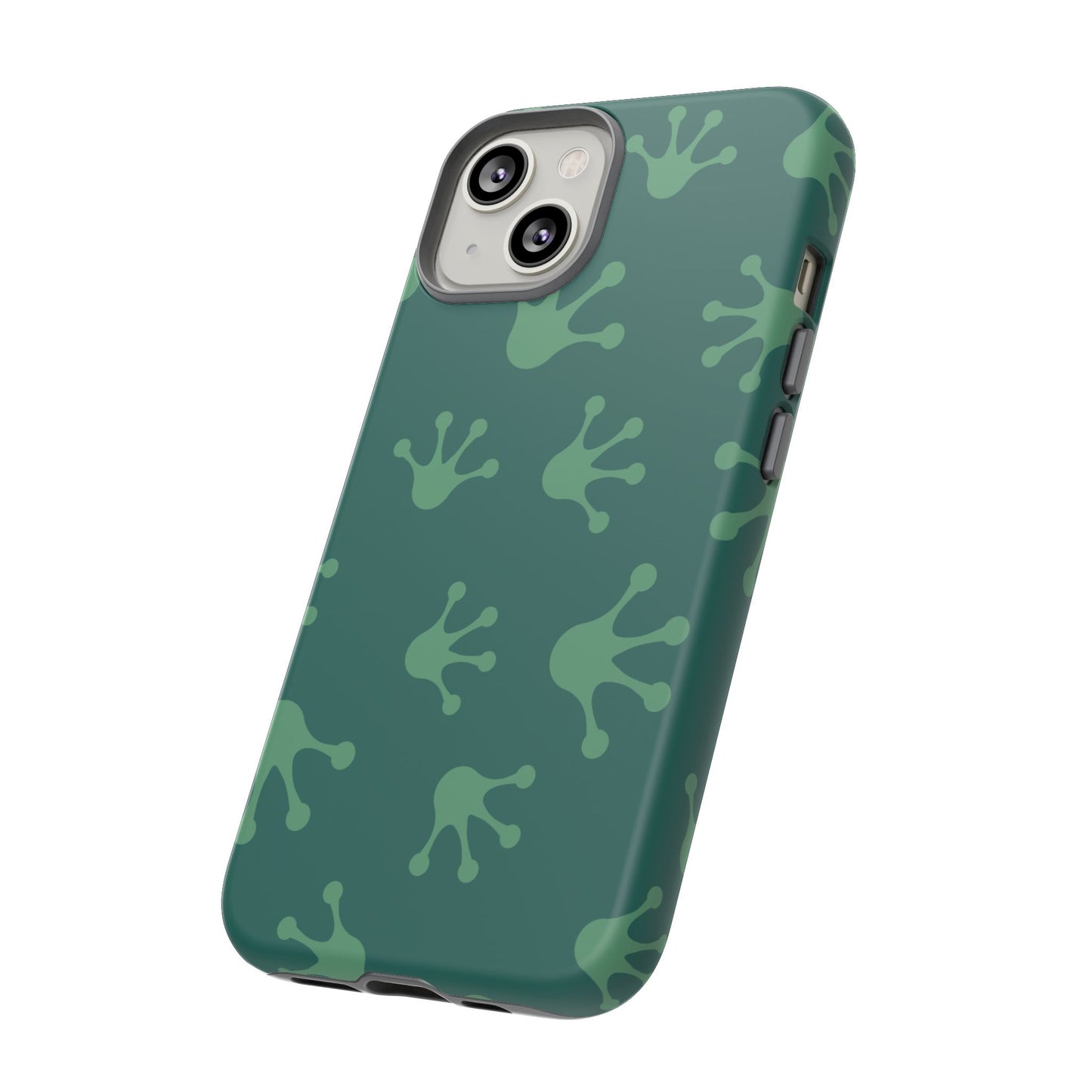 Frog Print Phone Case, Nature Lover Gift, Eco-Friendly Cover, Fun Green Design, Unique Frog Accessories