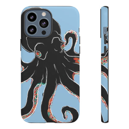 Octopus Tough Phone Case, Sea Creature Design, Ocean Lover Gift, Unique Phone Cover, Underwater Artwork