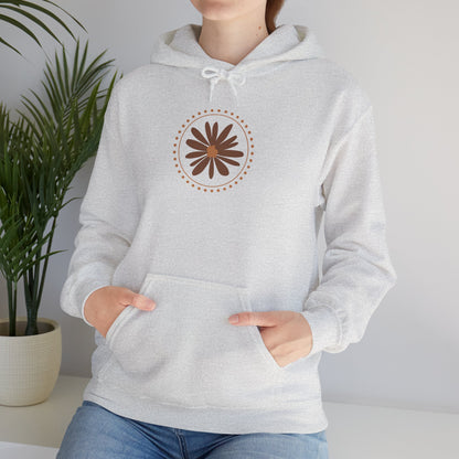 Chic Flower Design Unisex Hoodie, Cozy Sweatshirt, Trendy Gift for Her, Fall Fashion, Casual Comfort Wear