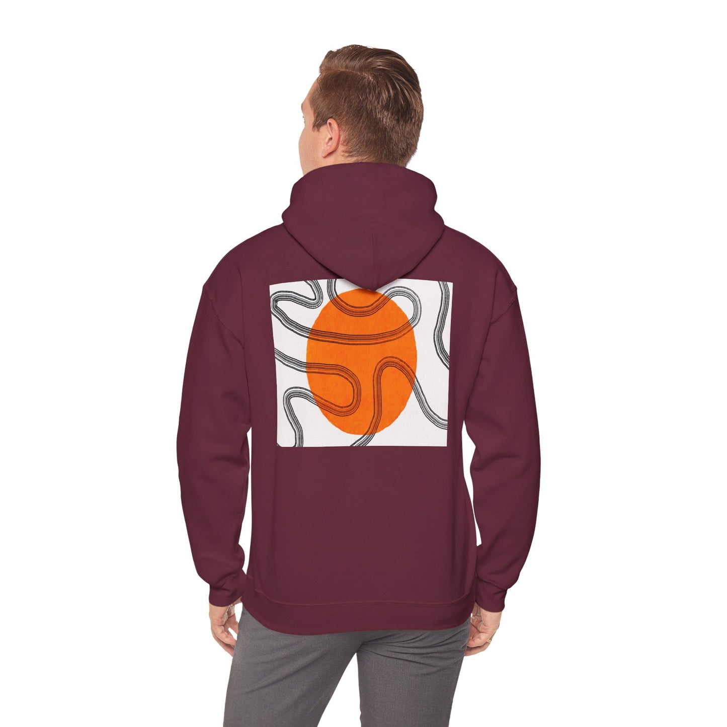 Lotus & Sun Graphic Hoodie - Cozy Unisex Sweatshirt, Trendy Casual Wear, Yoga Gift, Inspirational Apparel, Relaxed Style