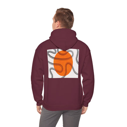 Lotus & Sun Graphic Hoodie - Cozy Unisex Sweatshirt, Trendy Casual Wear, Yoga Gift, Inspirational Apparel, Relaxed Style