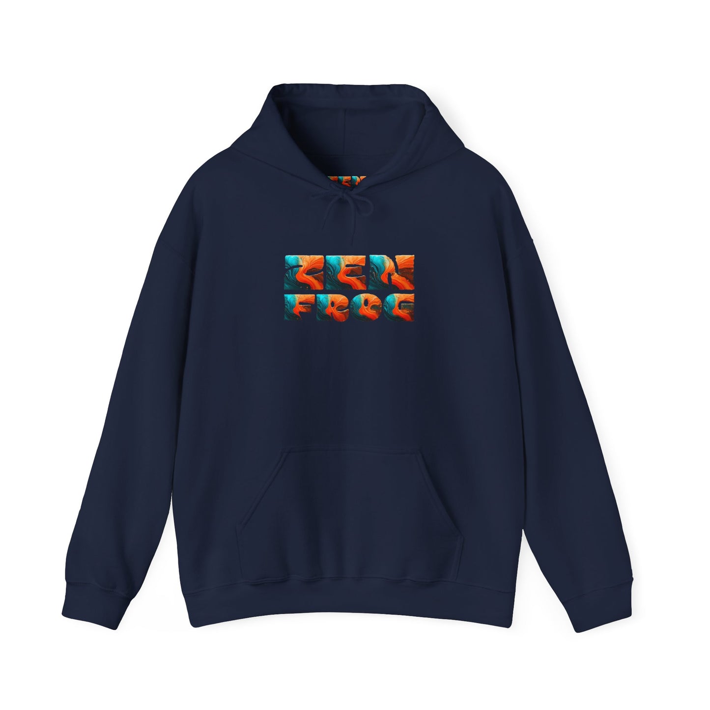 Zen Frog & Moon Unisex Hoodie, Cozy Sweatshirt for Relaxation, Gifts for Nature Lovers, Festival Wear, Everyday Comfort
