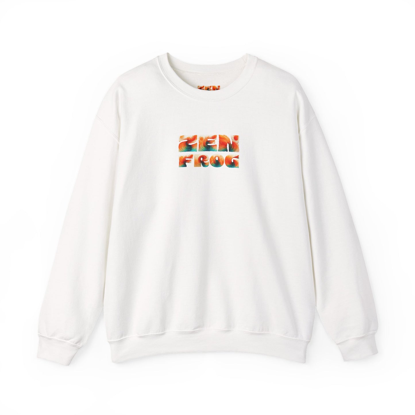 Zen Frog Crewneck Sweatshirt | Cozy Unisex Pullover for Relaxation, Ideal Gift for Nature Lovers, Perfect for Lounging and Casual Outings, Moon, Gift for Him, Gift for Her